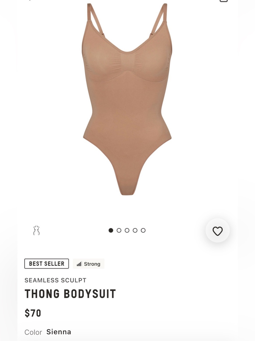 Skims Sculpting thong bodysuit